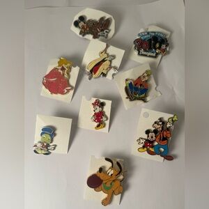 Lot Of Disney Collectable Tradable Pins Including RARE PLUTO PIN